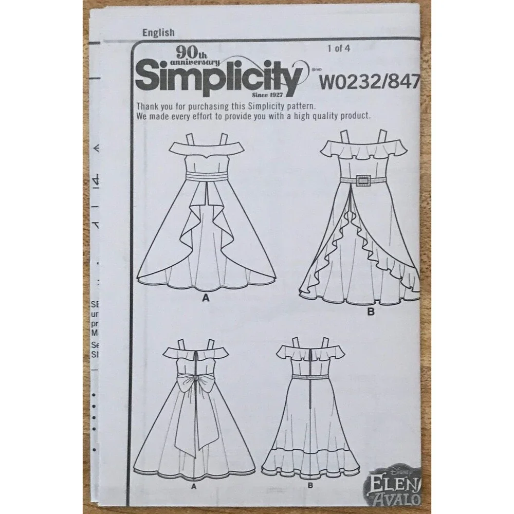 #W0232 Simplicity Kids costume sewing pattern size 3-8 UNCUT